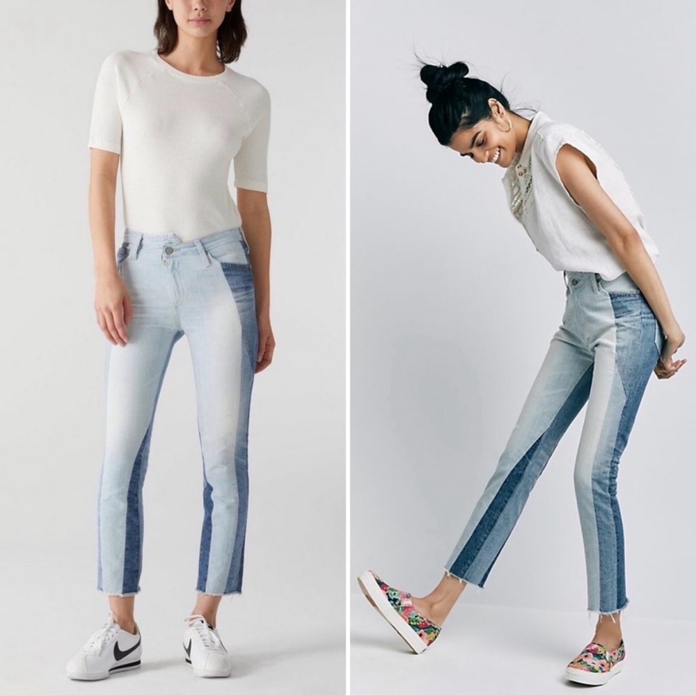 Anthro AG | Adriano Goldschmied Isabelle Patchwork Jeans 21 Years Ombré EUC